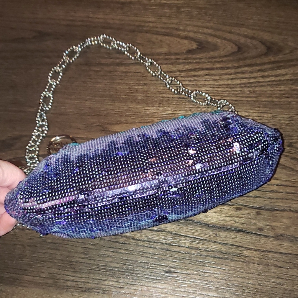 Coach Poppy Limited Ed. Ombre' Sequins Evening Bag - Picture 11 of 16